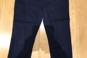 Navy Capri Trousers