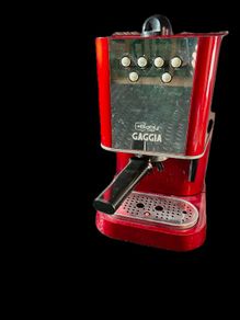 Red 2008 Baby Dose Gaggia espresso machine.
