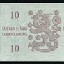 FINLAND - 10 Markkaa Mark 1963 Banknote P 104a(4) (UNC) Image 2