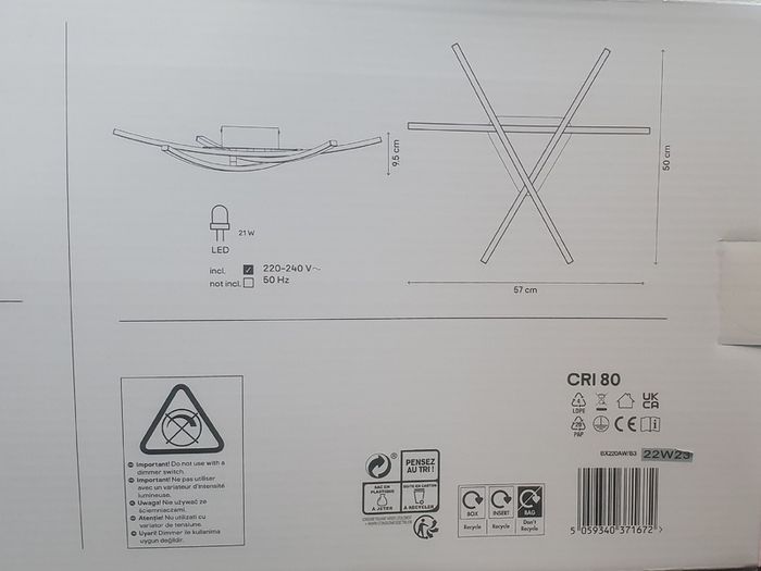LED Ceiling Light Bedroom Ktchen Living Room Office Bright