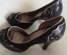 Vintage High heel peep Toes