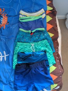 boys swimsuits (bundle of 6) ages 18m - 9 y.o