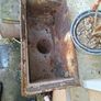 Antique Cast Iron Architectural Salvage Gully Collection & Pipe Image 2