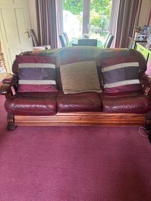 3 piece leather couches