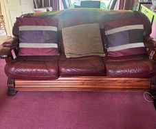3 piece leather couches