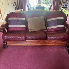 3 piece leather couches