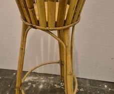 Mid Century Bamboo Plant Stand