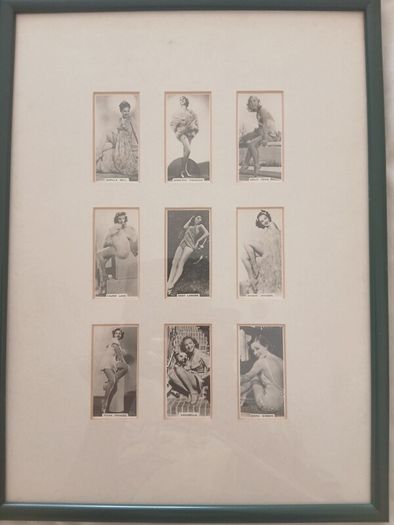 Vintage Carreras Ltd. "Film & Stage Beauties" Framed Collage