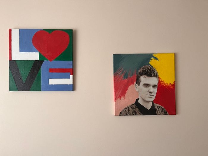 2 Canvas Wall Art Pictures 40 x 40cm