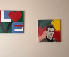 2 Canvas Wall Art Pictures 40 x 40cm