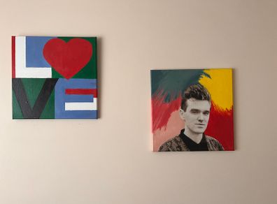 2 Canvas Wall Art Pictures 40 x 40cm