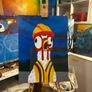 Crazy Builder Original Acrylic Painting Image 2