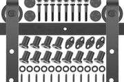 Barn Door Hardware Kit Barn Door Kit 14 Ft Carbon Steel For Double Doors
