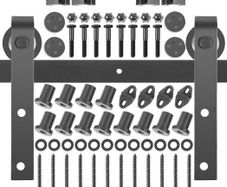 Barn Door Hardware Kit Barn Door Kit 14 Ft Carbon Steel For Double Doors
