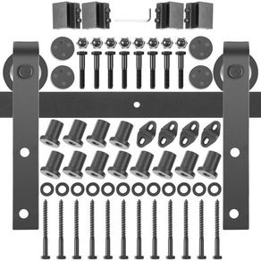 Barn Door Hardware Kit Barn Door Kit 14 Ft Carbon Steel For Double Doors