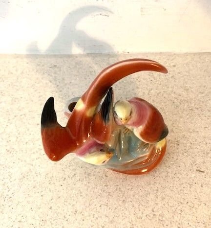 Vintage Ceramic Love bird Pen Holder