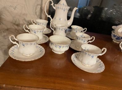 Royal Albert Memory Lane bone china England a very collectible vintage tea coffee service.