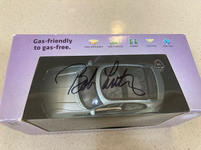 Chevrolet Volt Rare Burago American Market signed by Bob Lutz