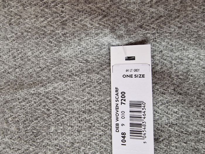 Woven Scarf Light Grey