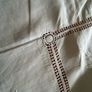 Vintage Hand Embroidered Large Fine Linen Tablecloth Image 10