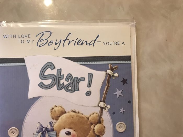Boyfriend birthday card