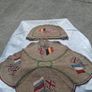 WW1 Embroidered Linen Tray Runner and Tea Cosy Image 3
