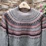 Sienna Sage Fair Isle Mock Neck Holiday Sweater  Size Large Perfect Condition Image 8