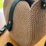 Handmade Jute & Leather Bag women bag Image 2