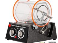 main image for ad Polishing Drum Heavy Duty Polycarbonate 5kg Rotary Tumbler Surface Polisher 60W Jewelry Polishing Twist Tumble Laboratory Ball Mill Non Slip Stable for Magnesium Alloy Materials Black