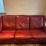 Faux leather sofa set Image 4