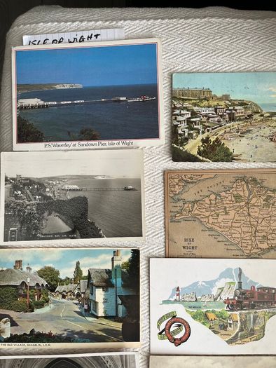 Isle of Wight vintage postcards. 1 euro each. Discount for multiple purchases