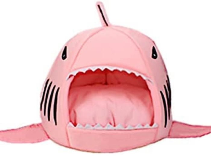 Shark-Shaped House Pet Bed for One Cushion and One Warm Kennels, Cat Bed Small Cat and Dog Cave Comfort Bed, Removable Pet Bed (FREE POSTAGE)