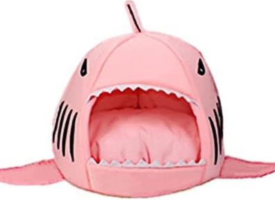 Shark-Shaped House Pet Bed for One Cushion and One Warm Kennels, Cat Bed Small Cat and Dog Cave Comfort Bed, Removable Pet Bed (FREE POSTAGE)