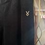 Cardio Bunny black velvet printed leggings size XL UK18 EU46 postage included Image 2