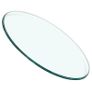 Large oval  glass top table sturdy and heavy 120cm  180 pls read description Image 2
