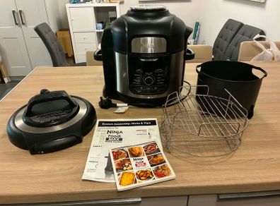 Ninja Foodi MAX Multi-Cooker OP500UK 7.5L Air Fryer & Pressure Cooker + Complete Accessories