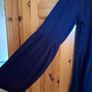dress, navy with button detail Image 4