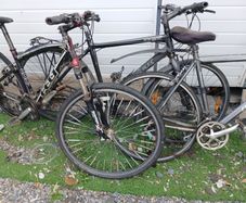 mountain bikes