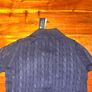 Polo Ralph Lauren Cable Knit Zip Cardigan Navy Blue Image 5
