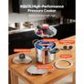 Pressure Cooker, 7L Pressure Cooker Stainless Steel, Pressures Canner with Steaming Rack, Tempered Glass Lid, Three Pressures Settings for Meat, Beans, Rice, Soup, Sauces, Cook up to 100 kPa Image 3