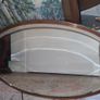 Extremely heavy brass and copper antique mirror Image 4