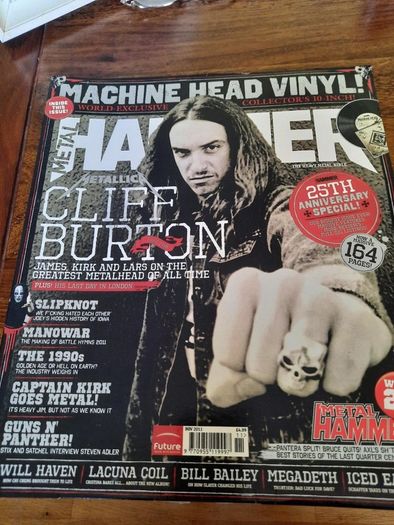 METAL HAMMER - 25th Anniversary with Metallica's Cliff Burton article