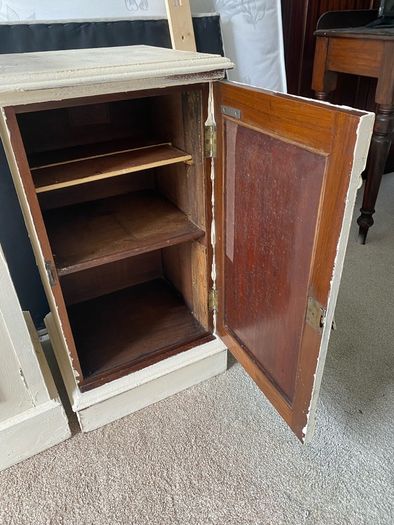 Bedside Lockers Solid Mahogany Antiques