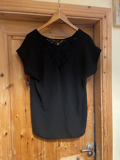Black lace top size 14