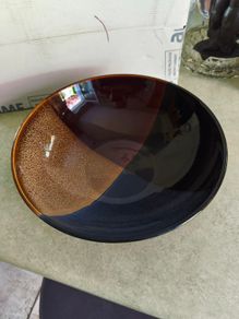 Large Salad Pasta Serving Bowls,Carraig Donn Microwave & Dishwasher Safe Wide Shallow Bowls