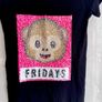 Black Reversible Sequin Emoji T-Shirt | Age 10-11 Years (146cm) Image 7