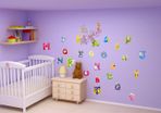 Animal Letters ALPHABET Nursery Children Room Wall Stickers