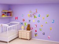 main image for ad Animal Letters ALPHABET Nursery Children Room Wall Stickers