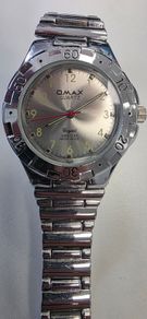 Omax Silver Tone Men Quartz Watch