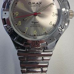Omax Silver Tone Men Quartz Watch
